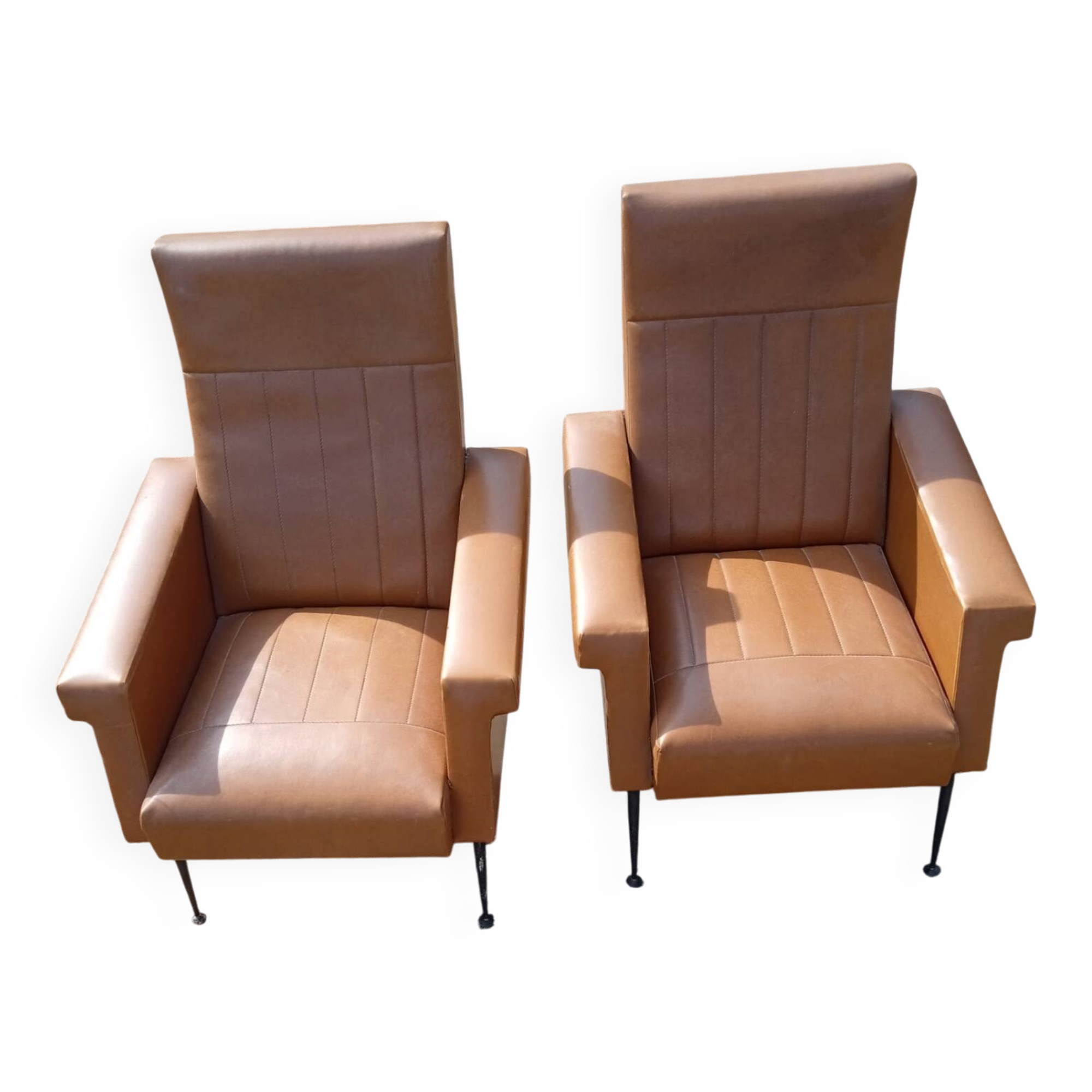 Paire de fauteuils vintage