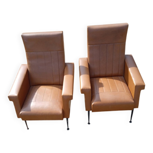 Paire de fauteuils vintage