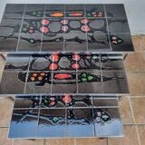 Set of three nesting tables by Juliette Belarti, 1960s, space age