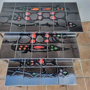Set of three nesting tables in Belarti style, 1960s, space age.