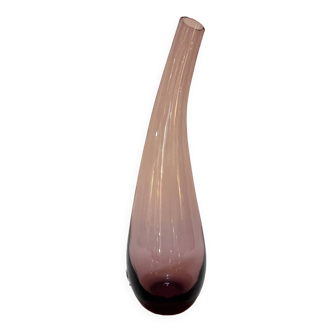 Smoked purple blown glass bud vase by Lotta Pettersson for IKEA, 2000
