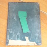 Table mirror on a brass easel