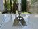 Floral bronze candlestick, Art Nouveau style, 1930s-1940s.