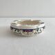 Vintage round ashtray in Digoin Sarreguemines earthenware.