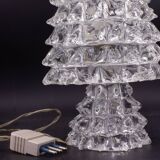 Elegant Table Lamp in Rostrato Murano Glass Vase for Barovier & Toso, 1940s