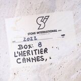 Pedestal dining table in travertine, Stone International, Italy, 1970s