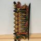 Balinese wall panel carved wood gilded polychrome dragon procession