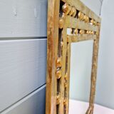 Brutalist mirror in solid bronze, 1970s