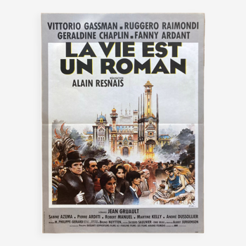Original cinema poster "Life is a novel" Resnais, Bilal