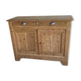 country buffet in raw wood