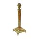 Classic Onyx and Brass Column Table Lamp 20th Century