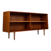 Vintage teak sideboard lowboard shelf bookcase 60s