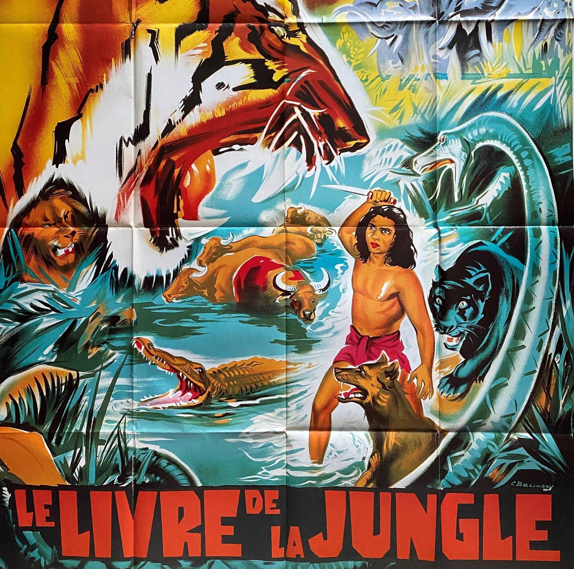 Movie poster "The Jungle Book" Sabu 120x160cm 1980