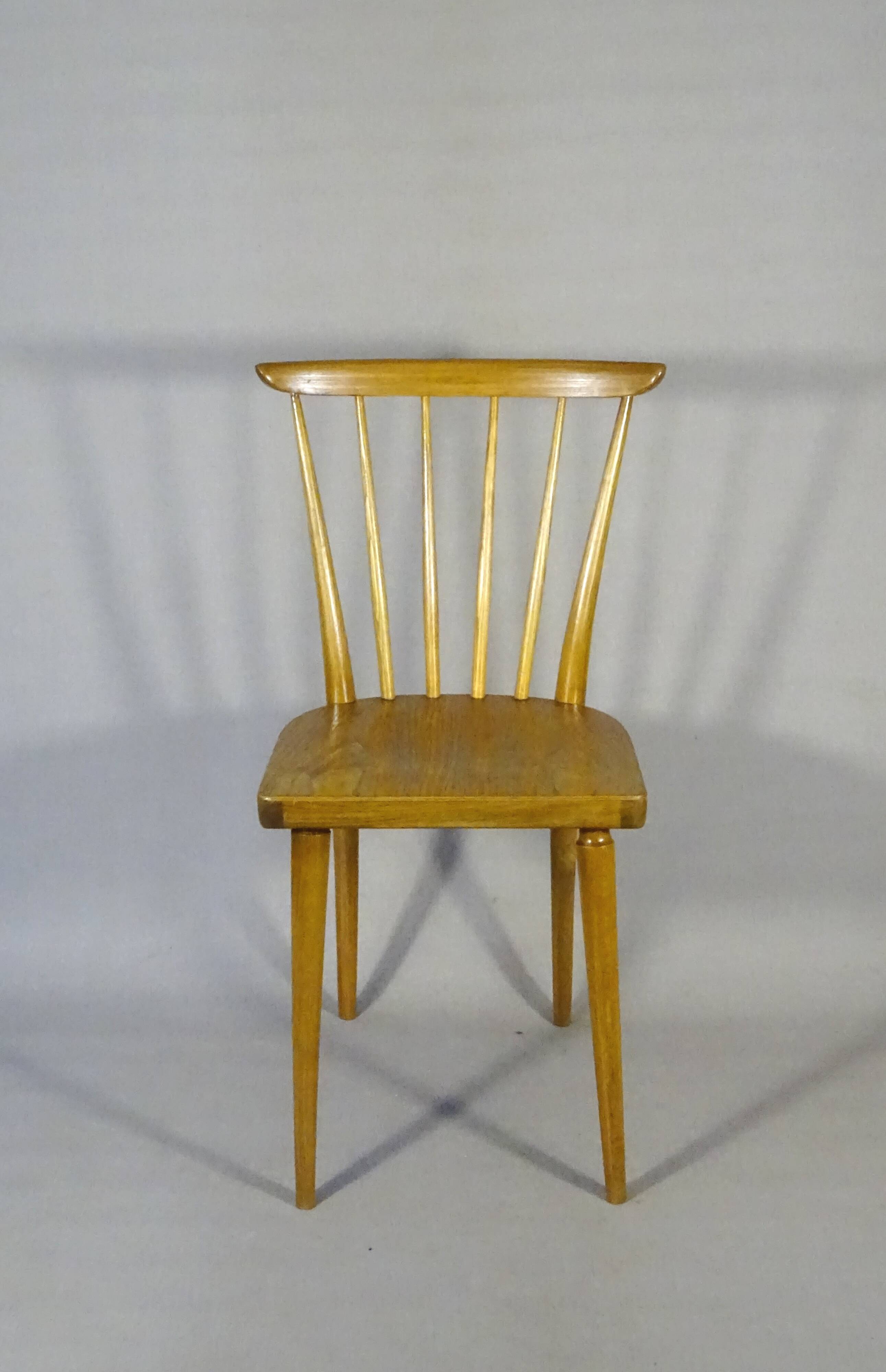 Scandinavian chair by Baumann 1975 light bistro.