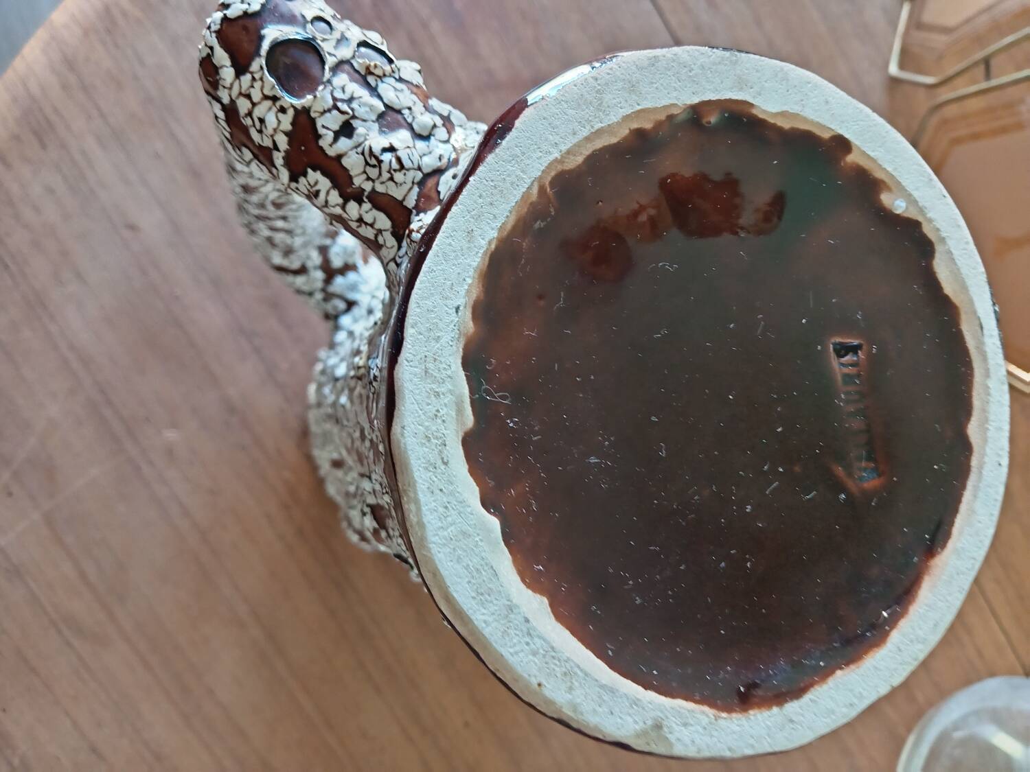 Moonstone pitcher vase Vallauris