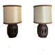 Paire de lampe de chevet brutaliste