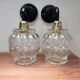 Pair of antique glass wall sconces