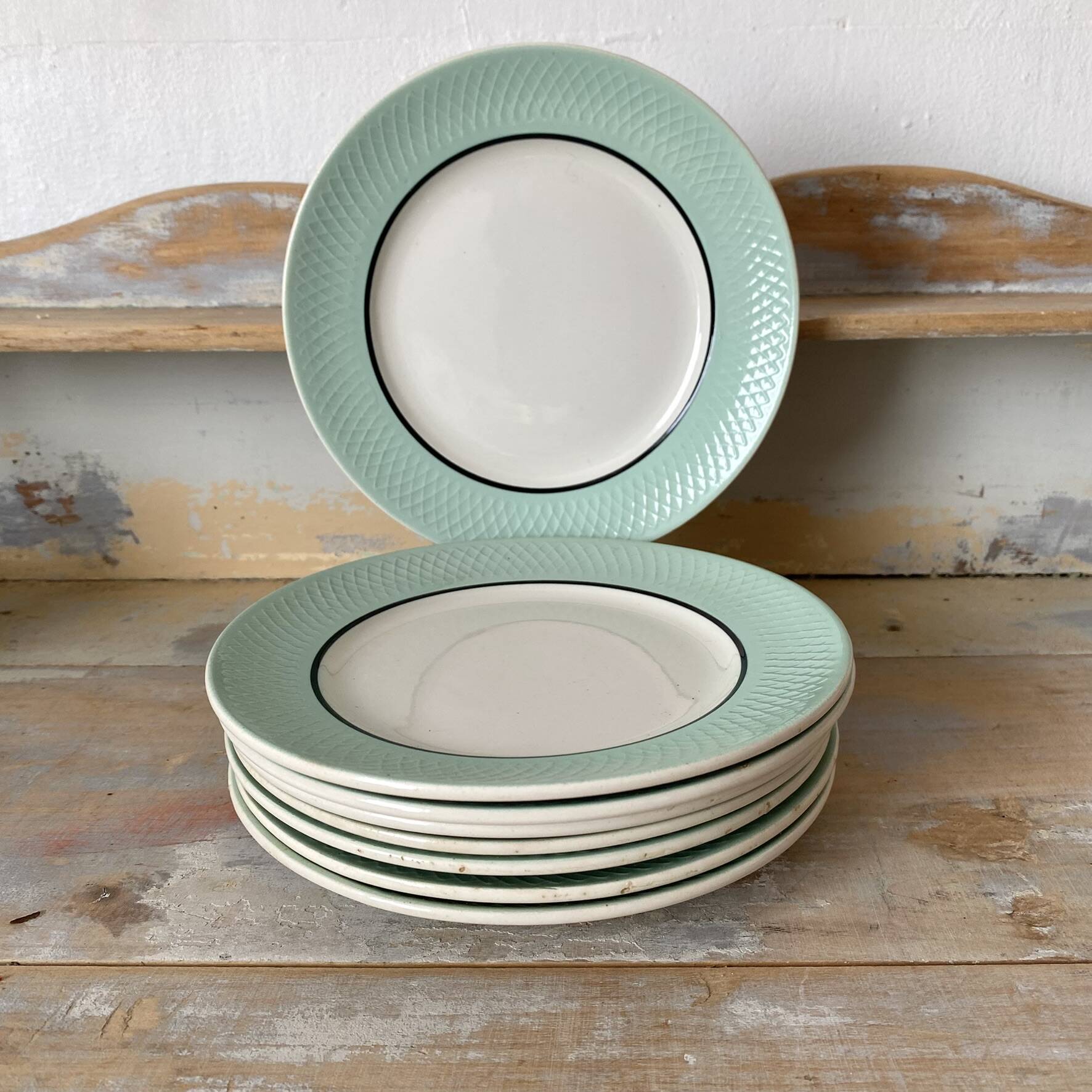 dessert plates 1960s Moulin des Loups