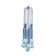 Suspension vintage with 9 bulbs in frosted glass 1960