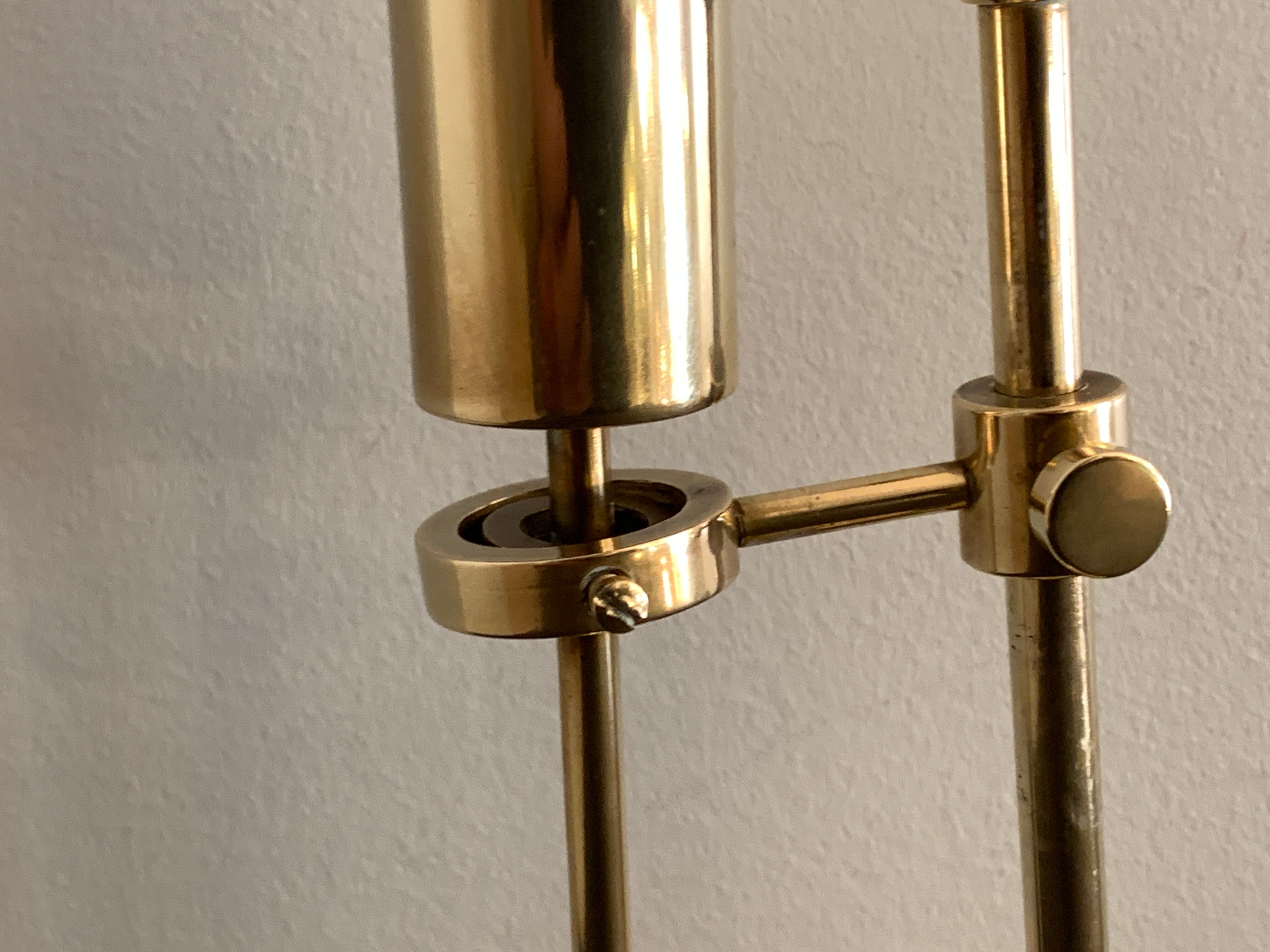 Marine gyroscopic oil lamp in polished solid brass, Ilse Ammonsen for Daproma, Denmark, 1950