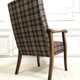 Scandinavian armchair with scottish tiles