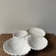 Ceramic shell-shaped serving dish