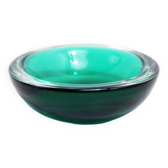 Cendrier en verre de Murano vert