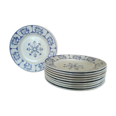 Set of 10 flat plates Moulin des Loups