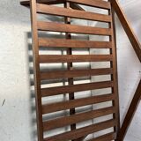Solid oak terrace bench from the 70s