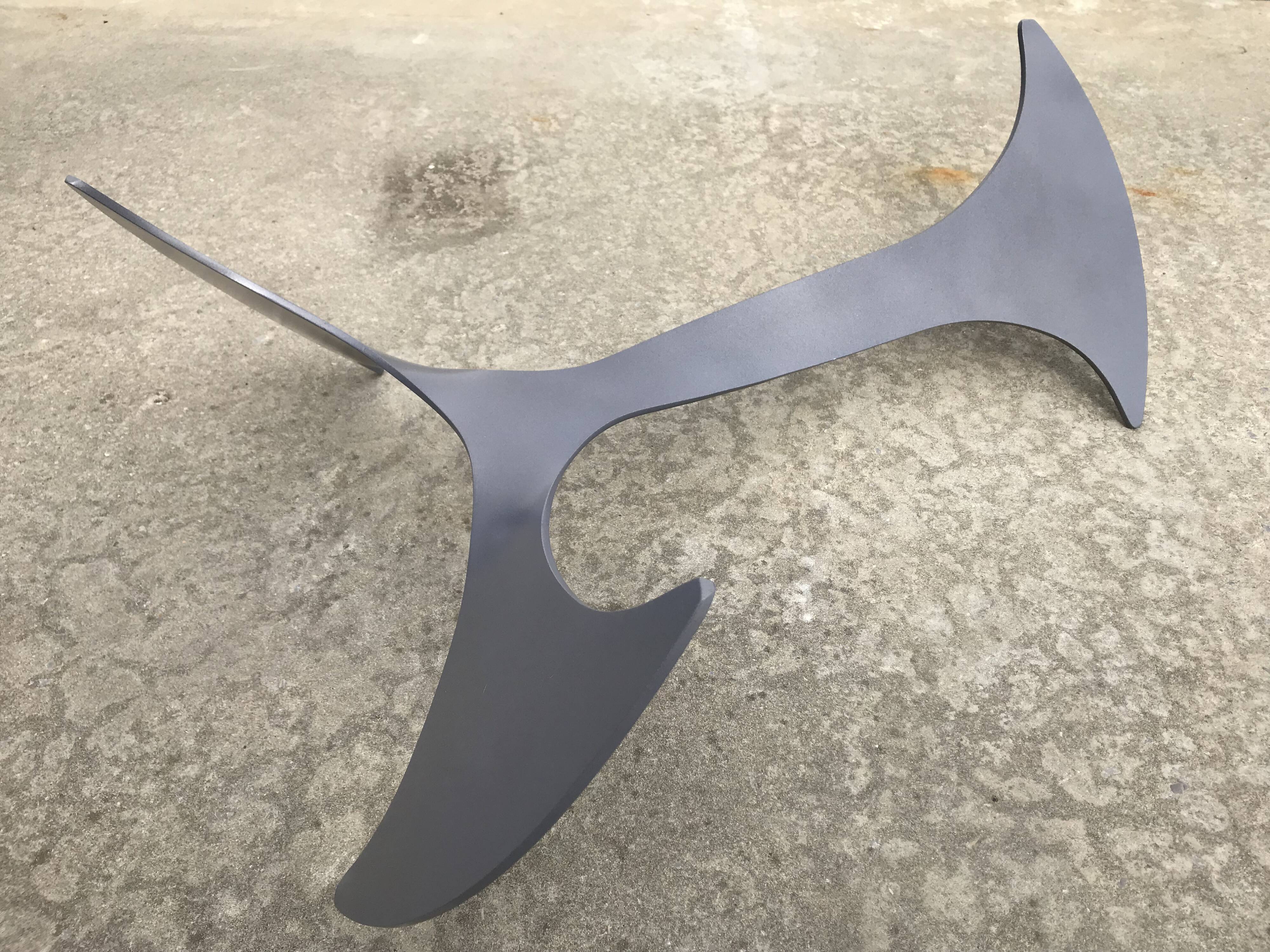 Propeller oval coffee table by Knut Hesterberg 1964