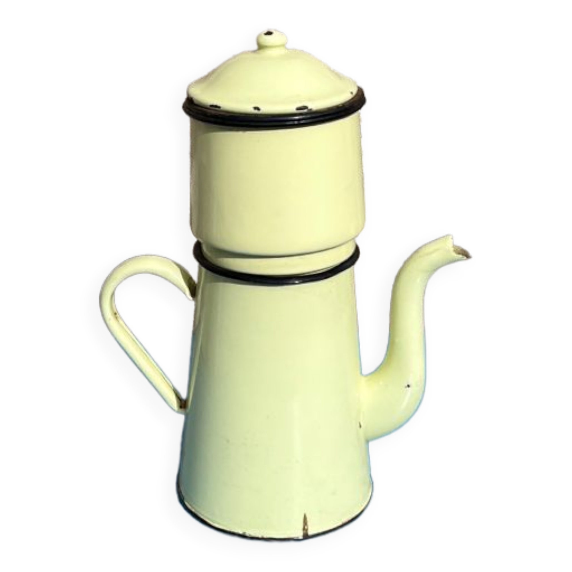 Enamelled coffee maker