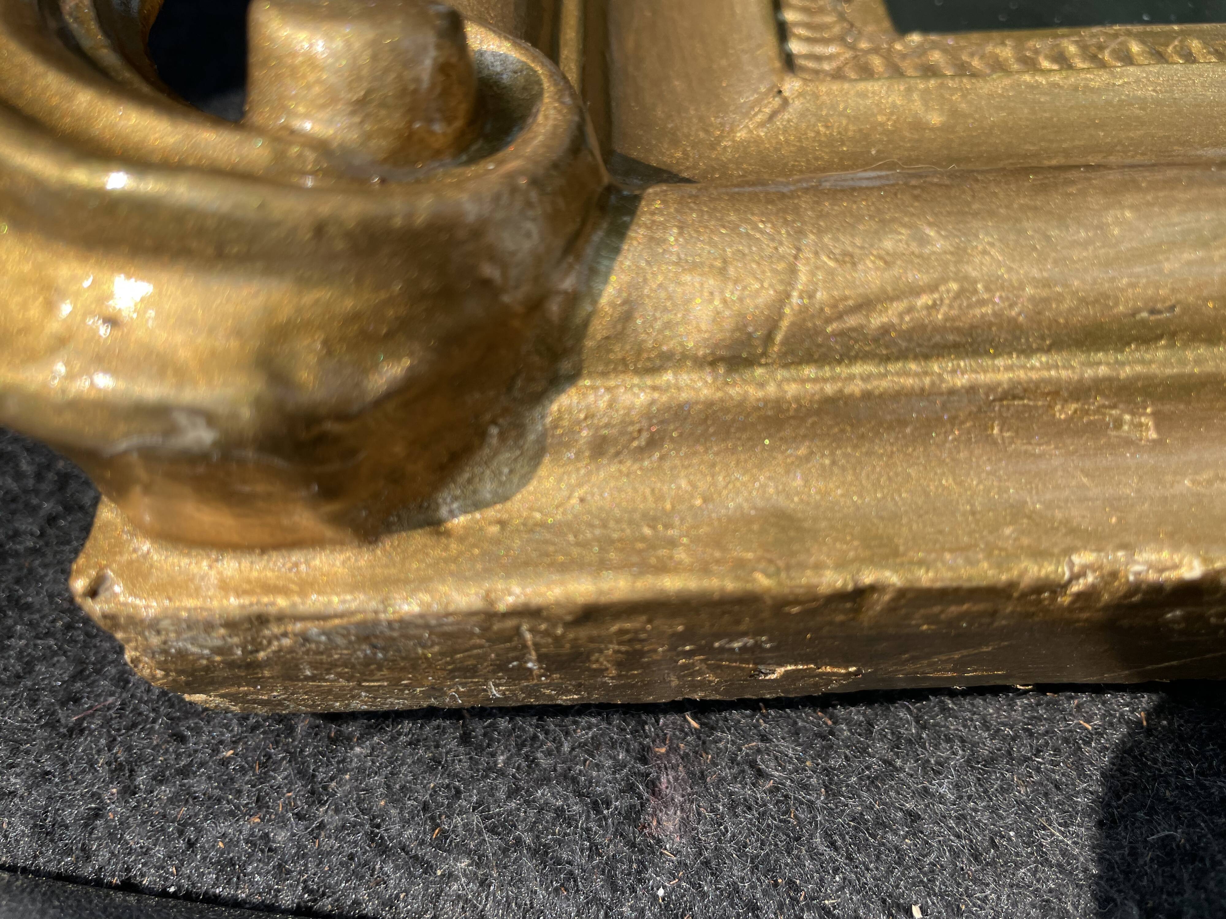 Miroir Napoléon III fronton oiseaux 112 x 67