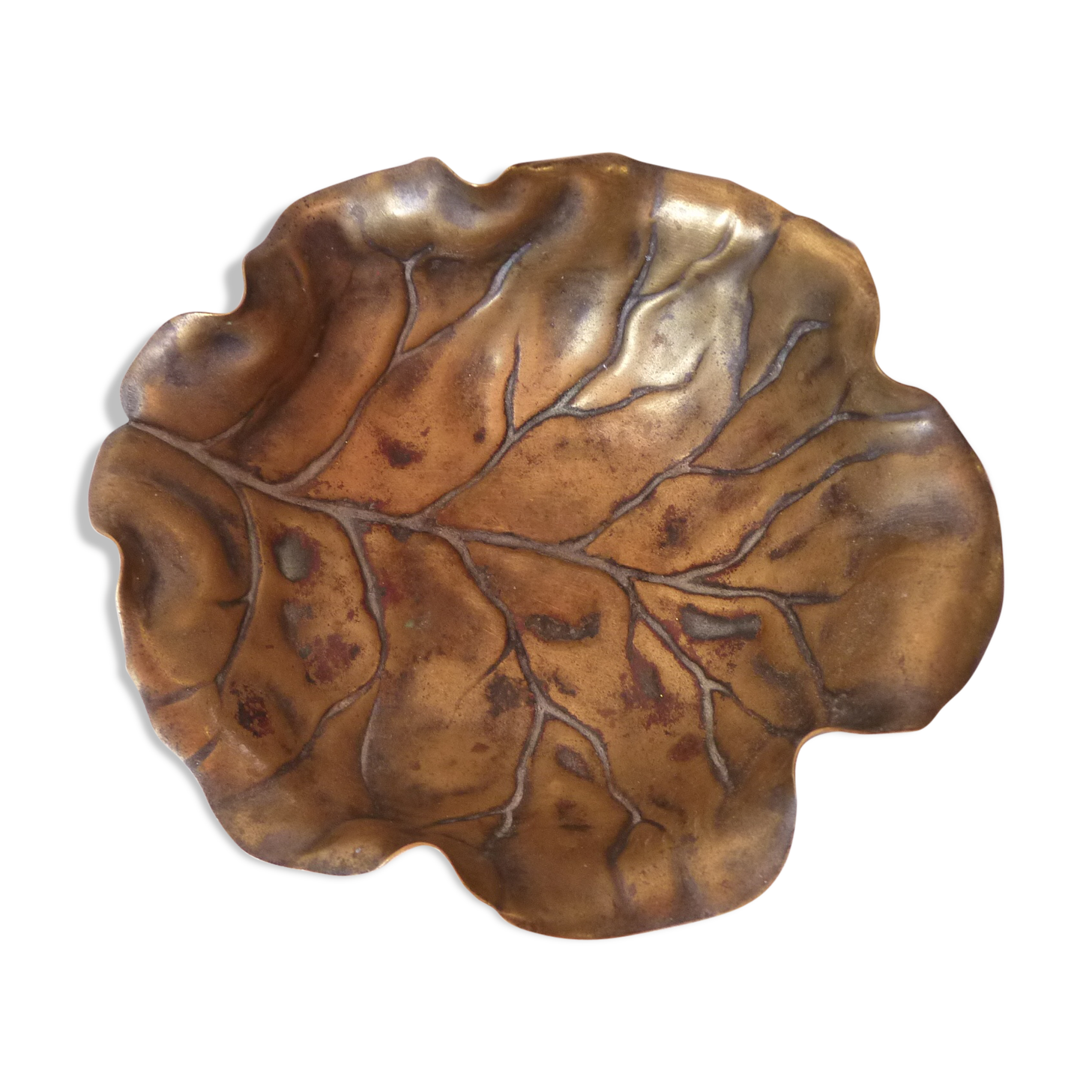 Empty pocket metal golden leaf