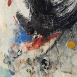 Pair of abstract paintings 60'