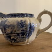 Villeroy and Boch Burgenland 1950 blue and white milk pot