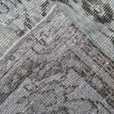 5x9 Vintage Soft Pastel Gray Oriental Pattern Turkish Rug, 160x271Cm