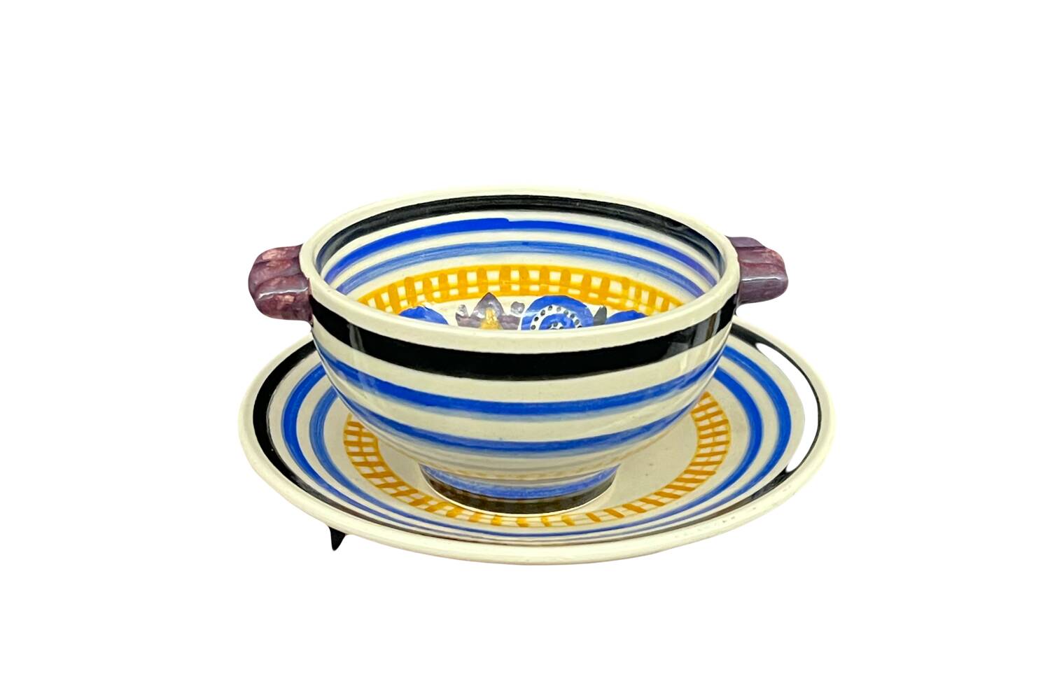 Henriot Quimper - bowl and its saucer
