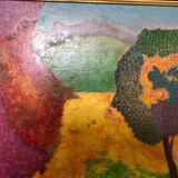 Oil landscape painting