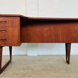 Vintage retro Danish mid-century boomerang desk 1960s
