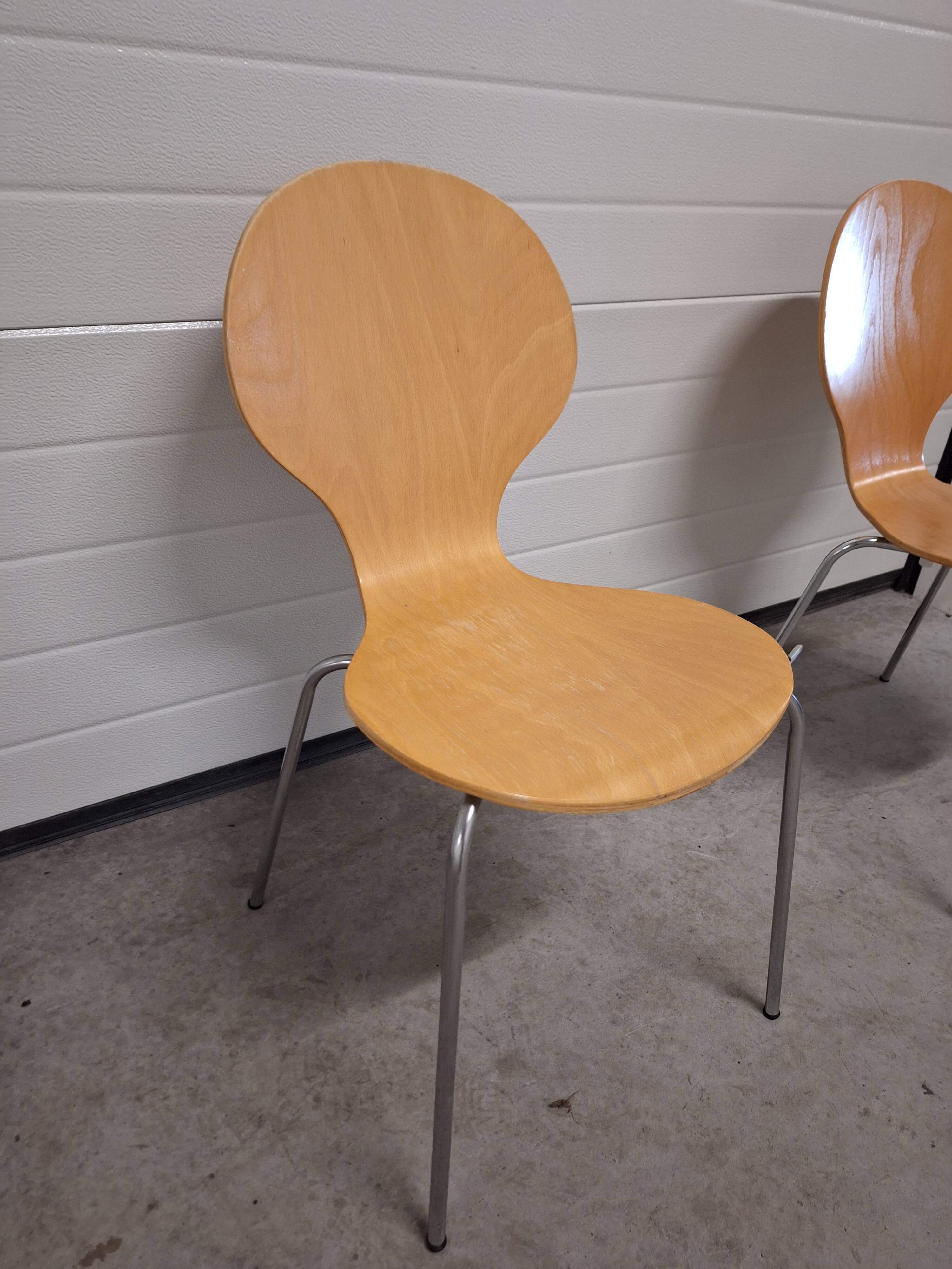 Pair of Vintage Wooden Chairs