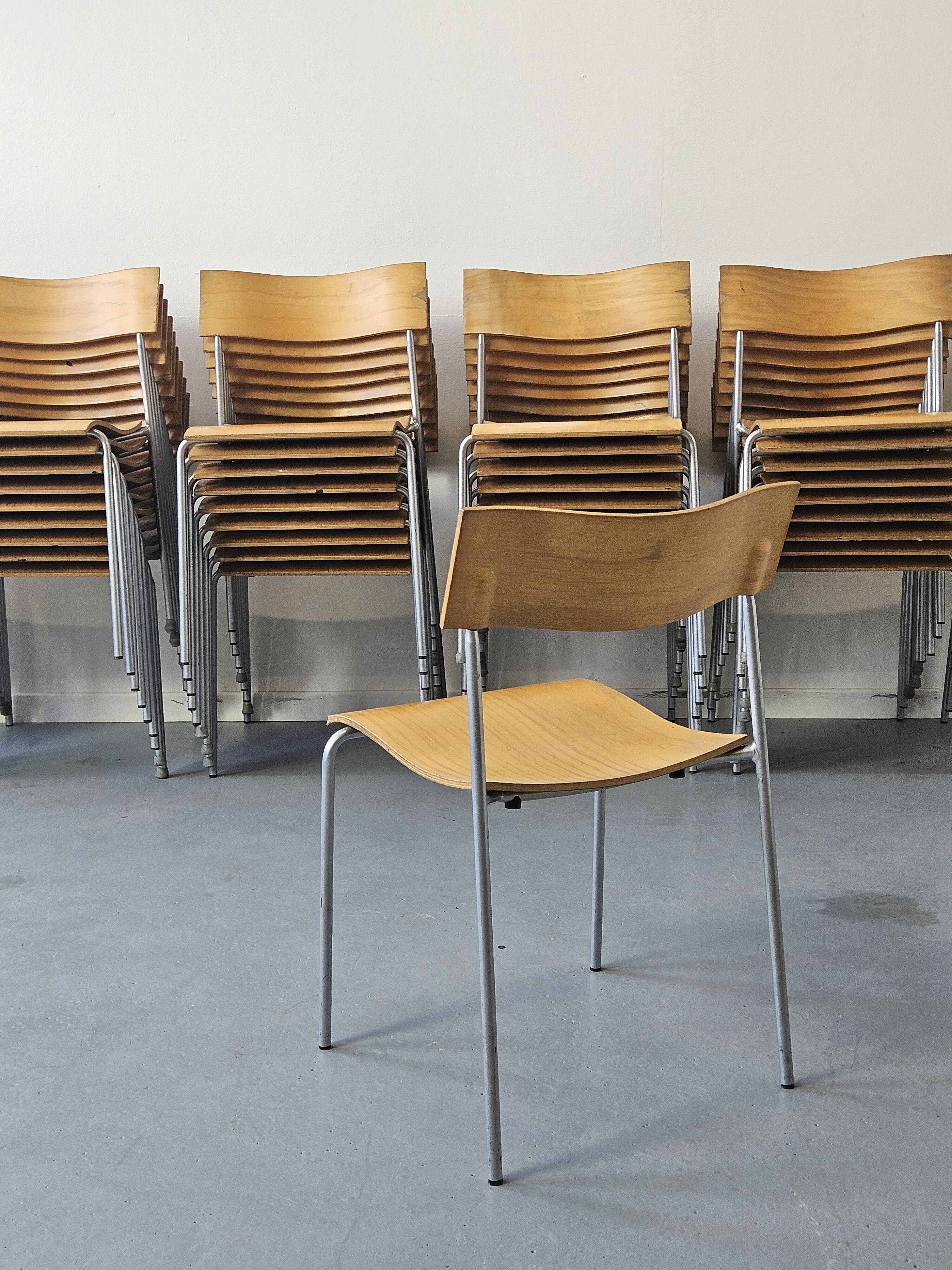 50 Campus chairs by Johannes Foersom, Sweden 1990s