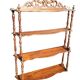 19th century molded mahogany wall shelf Louis-Philippe