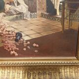 Painting on oriental canvas