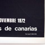 Poster of the Exhibition of Multiple and Contemporary Graphic Arts of Santa-Cruz de Tenerife in 1972
