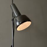 chrome metal reading lamp with 1 spotlight, 1970s design