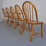 Pine Chairs by Erik Ole Jørgensen, Set of 5