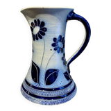 Vintage stoneware pitcher signed La Roche