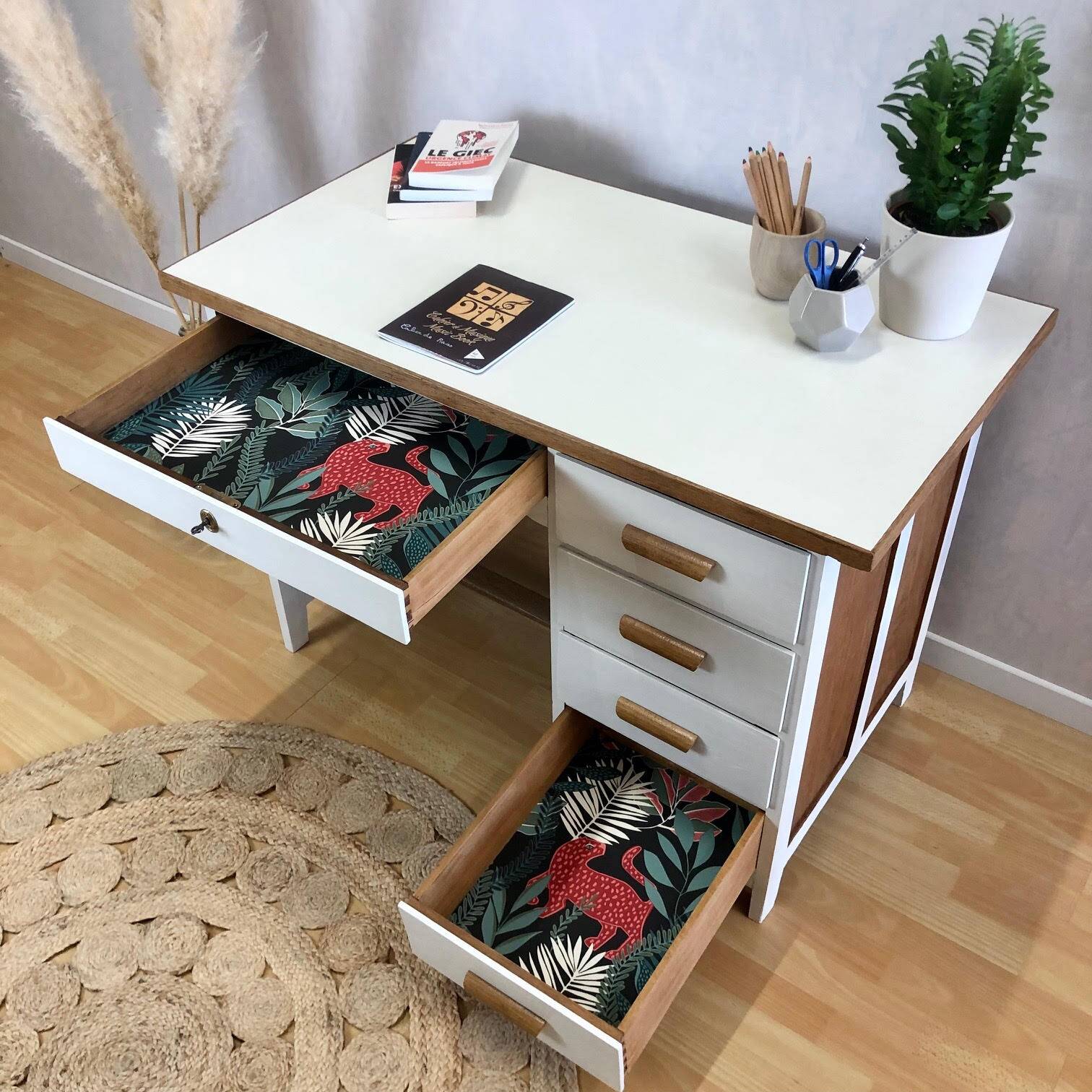 Vintage accounting desk