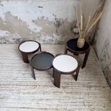 Nido 780 G stackable coffee tables. Frattini for Cassina