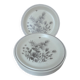 Set of 6 flat english plates